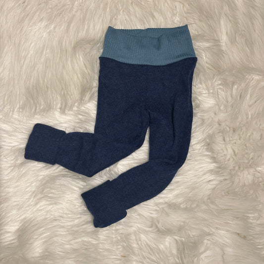 0-6m Navy Wool Upcycled Pants