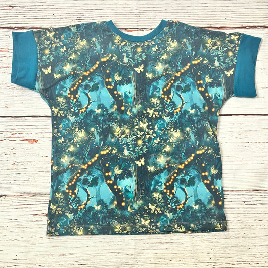 3-12m Enchanted Forest Short Sleeve Bamboo Shirt