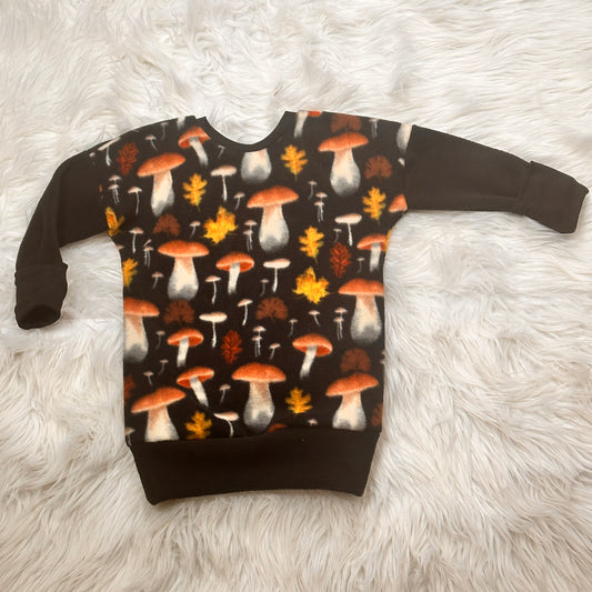 Kids Mushroom Fleece Pullover