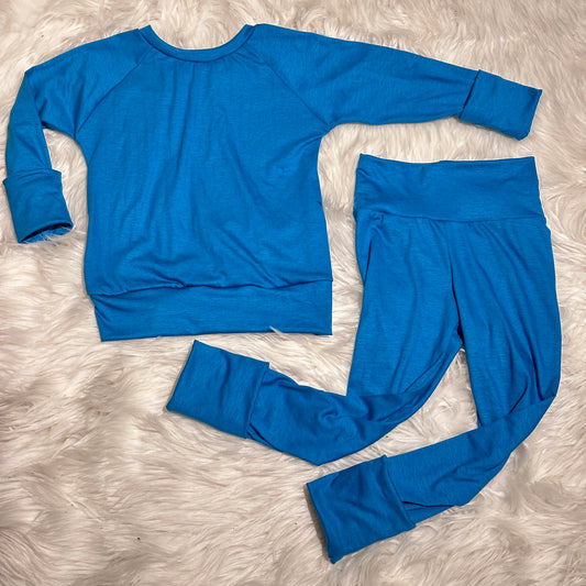 3-6y Wool Blend Color Block Base Layer Set (NEW)