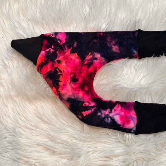 0-6m Pink & Black Wool Pants