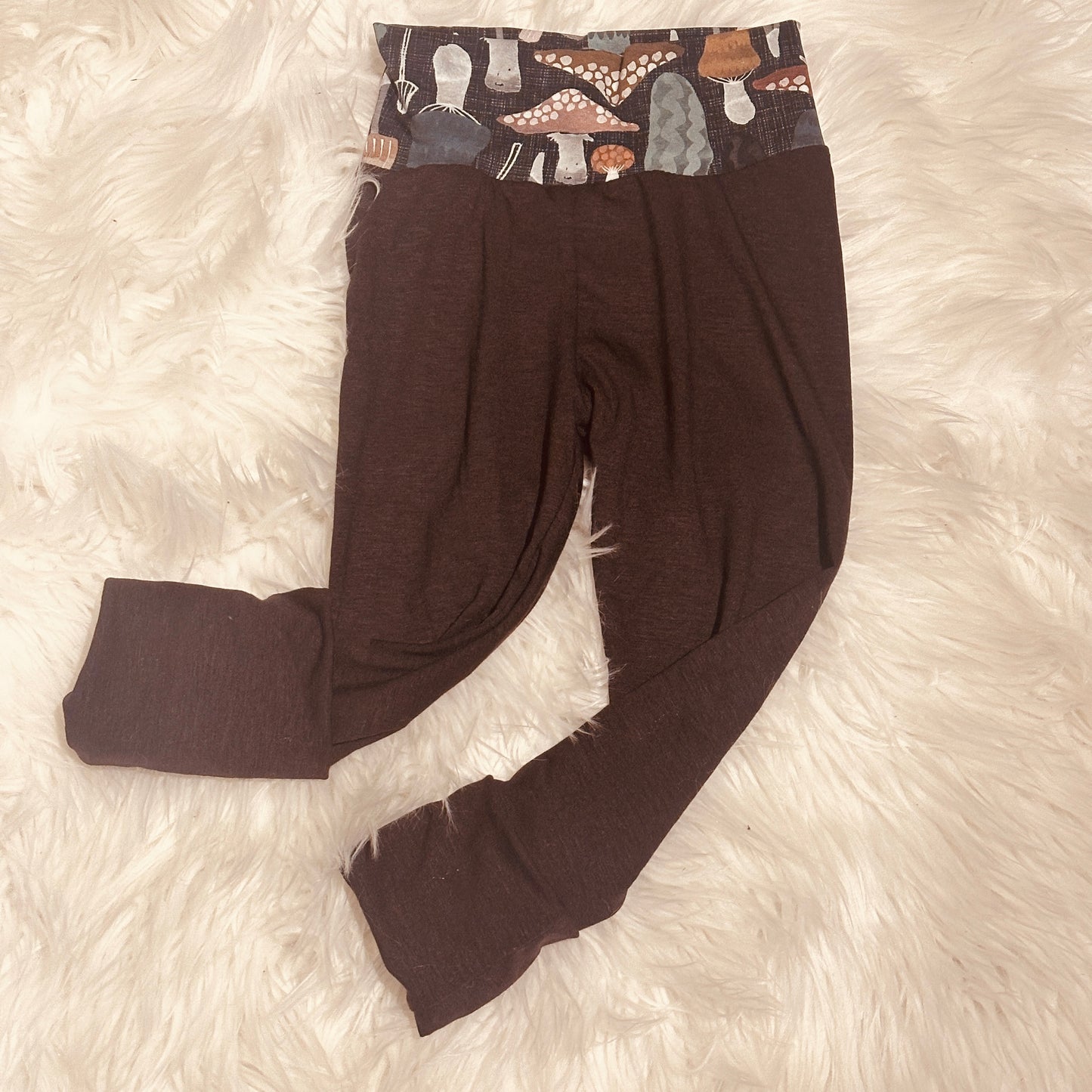 Toddler Mushroom Wool Base Layer Leggings