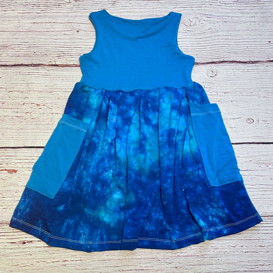 4T Wool Blend Blues Dress
