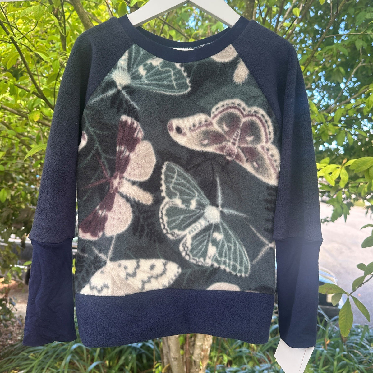4-7y Fleece Moths Pullover