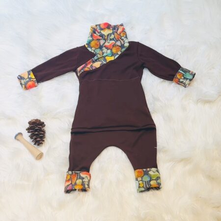 SOLD 6-18M Wool Mushroom Romper