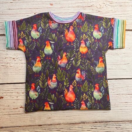 Summer - 18m-4T Rainbow Chickens Dolman SS