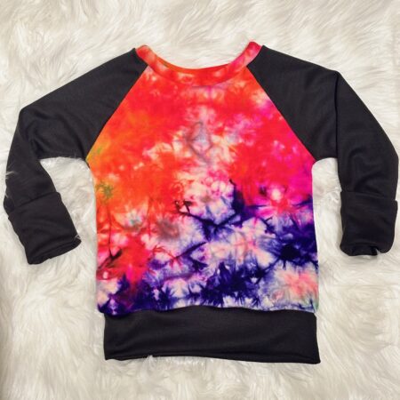 3-6y Rainbow Tie Dye Wool Pullover